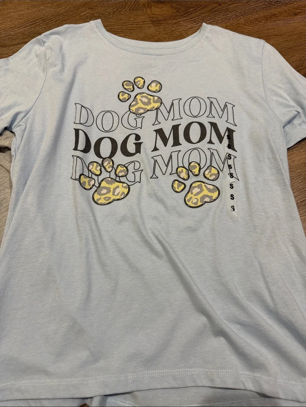 Mom Graphic Tee Bundle - Gray 'Cool Mom' + Light Blue 'Dog Mom' - Picture 2 of 3